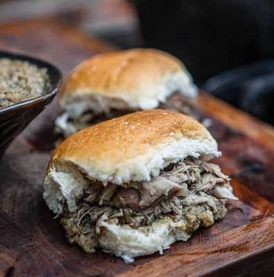 Apple Cider Pork Burgers
