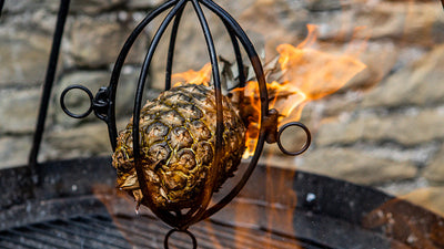 Roasted Pineapple, Smoky Rum Sauce