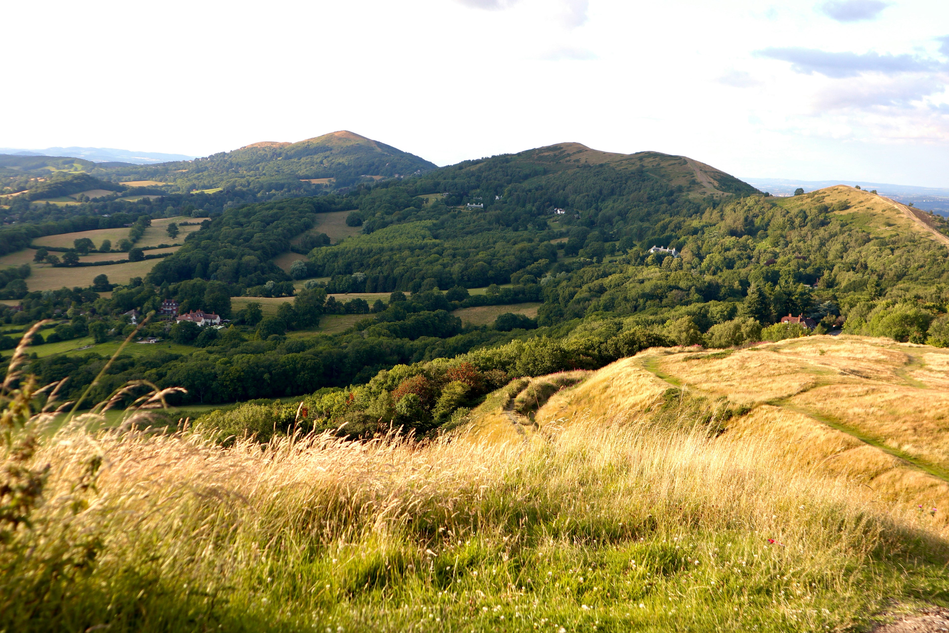 Malvern Hill in Malvern Town England