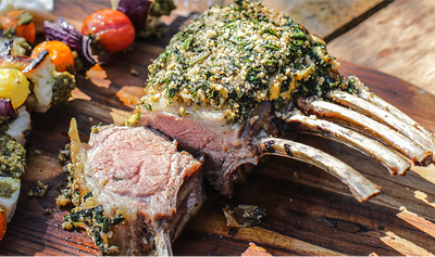Wild Garlic Crusted Lamb Rack