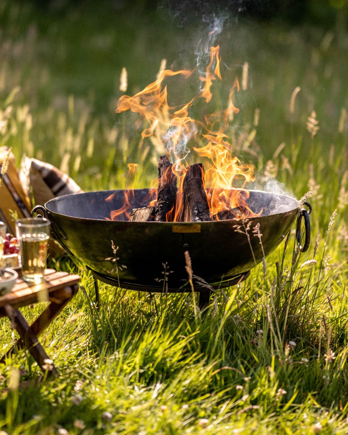 Garden Fire Pit | Handcrafted Kadai Firebowl for Outdoors